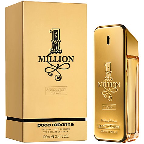 Paco Rabanne 1 Million Absolutely Gold Pure Perfume 100ml | perfume ...